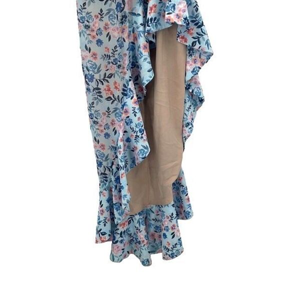 Lovers And Friends‎ Meadow Floral Ruffle Hi Low Ahamani Maxi Dress Multicolor XS - Picture 7 of 15